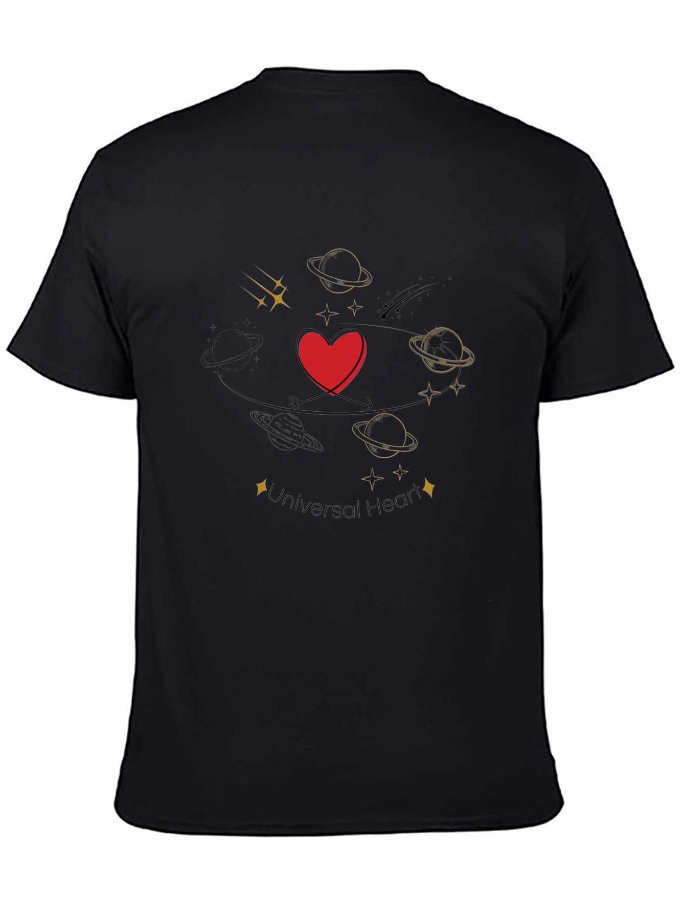 Heart & Planets Graphic Tee