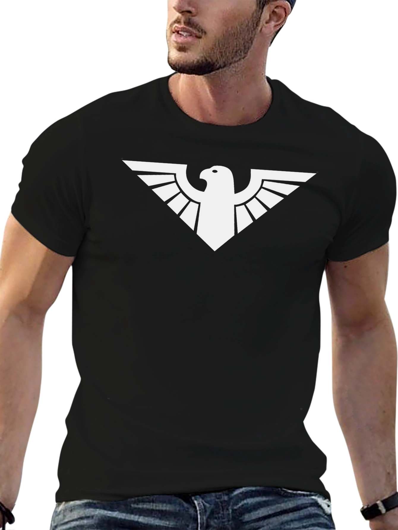 Eagle Crest Graphic T-Shirt - Black