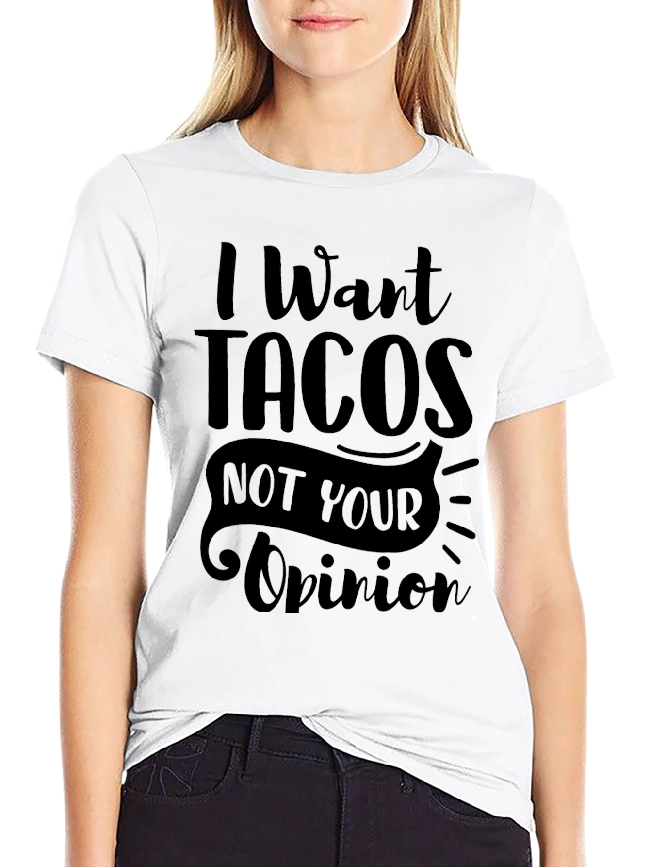 I Want Tacos Graphic T-Shirt - Funny Foodie Tee