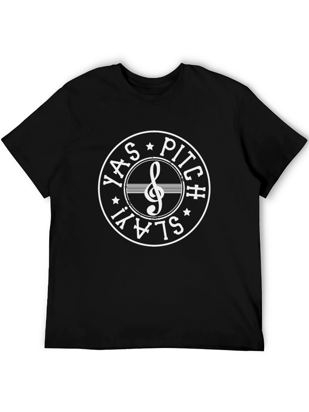 YAS Pitch Slay T-Shirt Music Note Tee