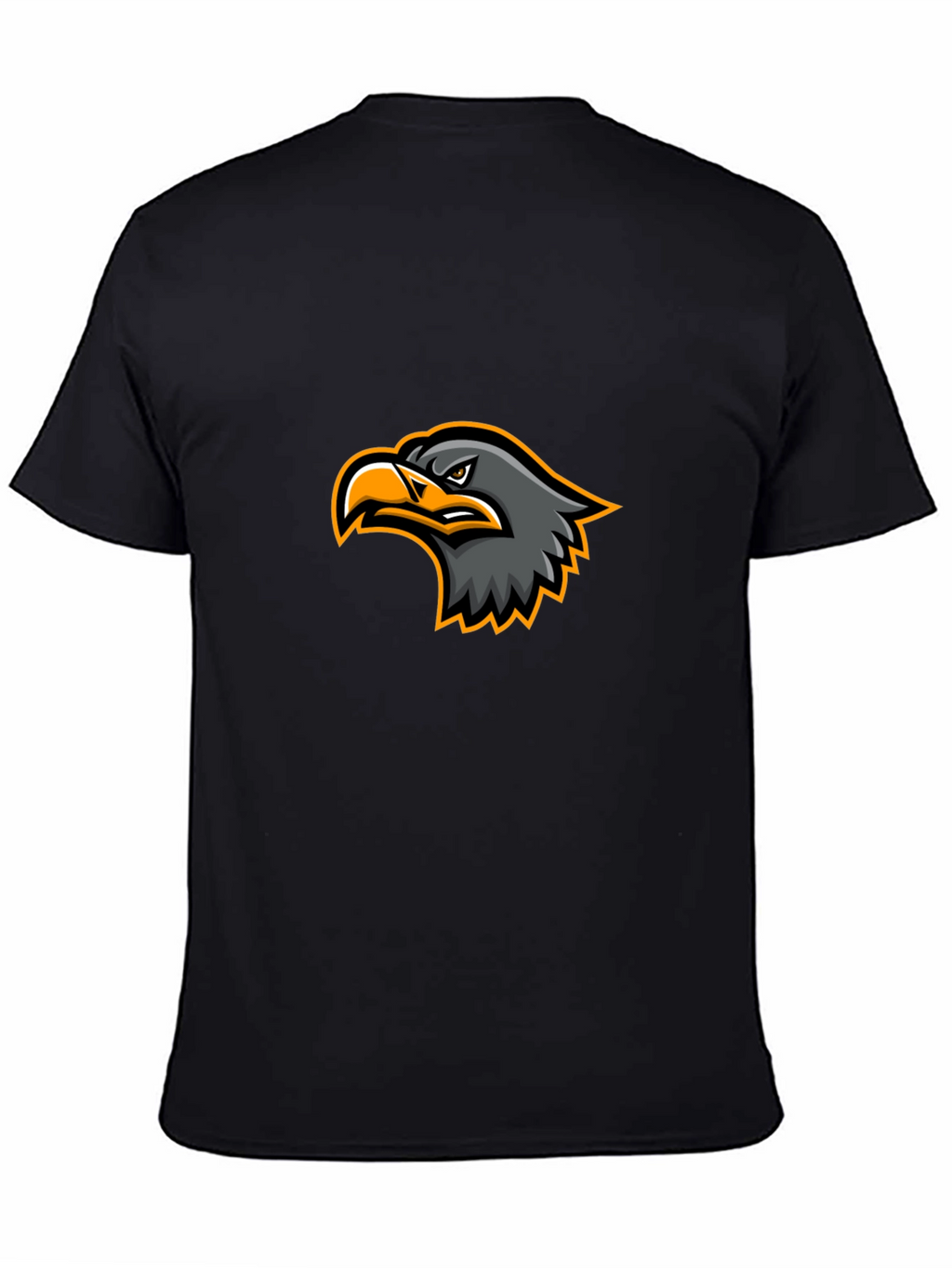 Black T-Shirt with Eagle Graphic