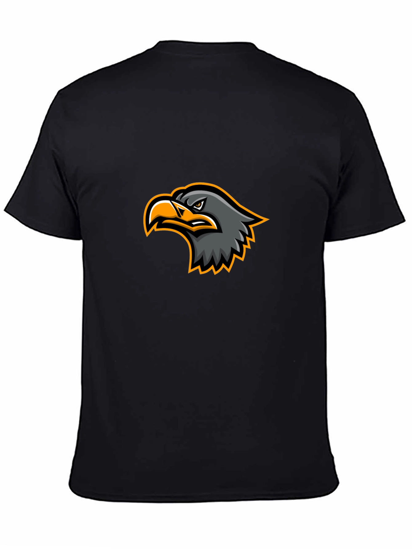 Black T-Shirt with Eagle Graphic