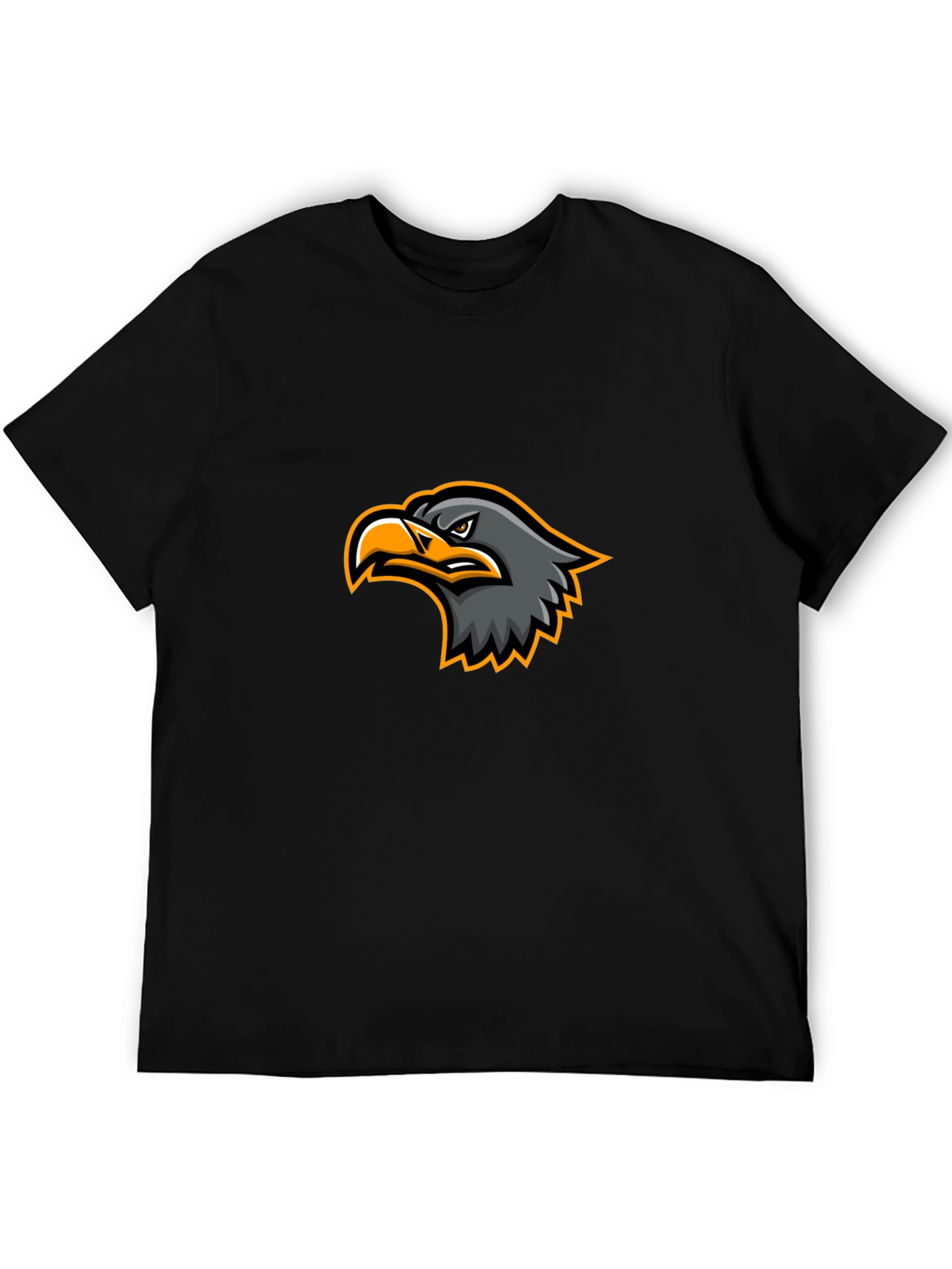 Black T-Shirt with Eagle Graphic