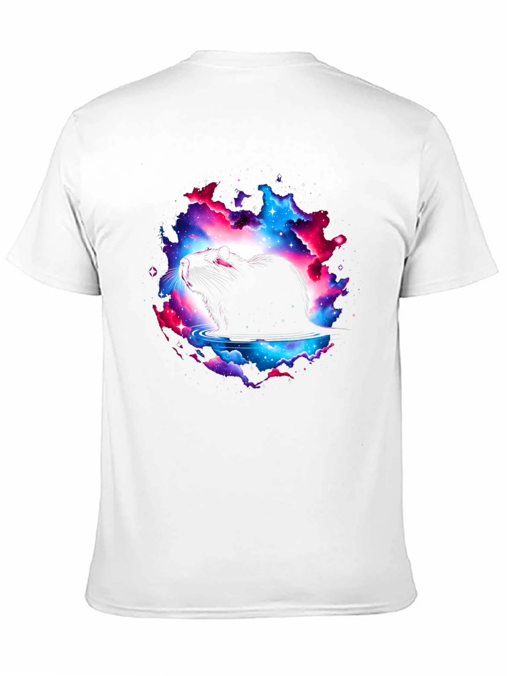 Cosmic Nutria T-Shirt - Black Cotton Blend Tee