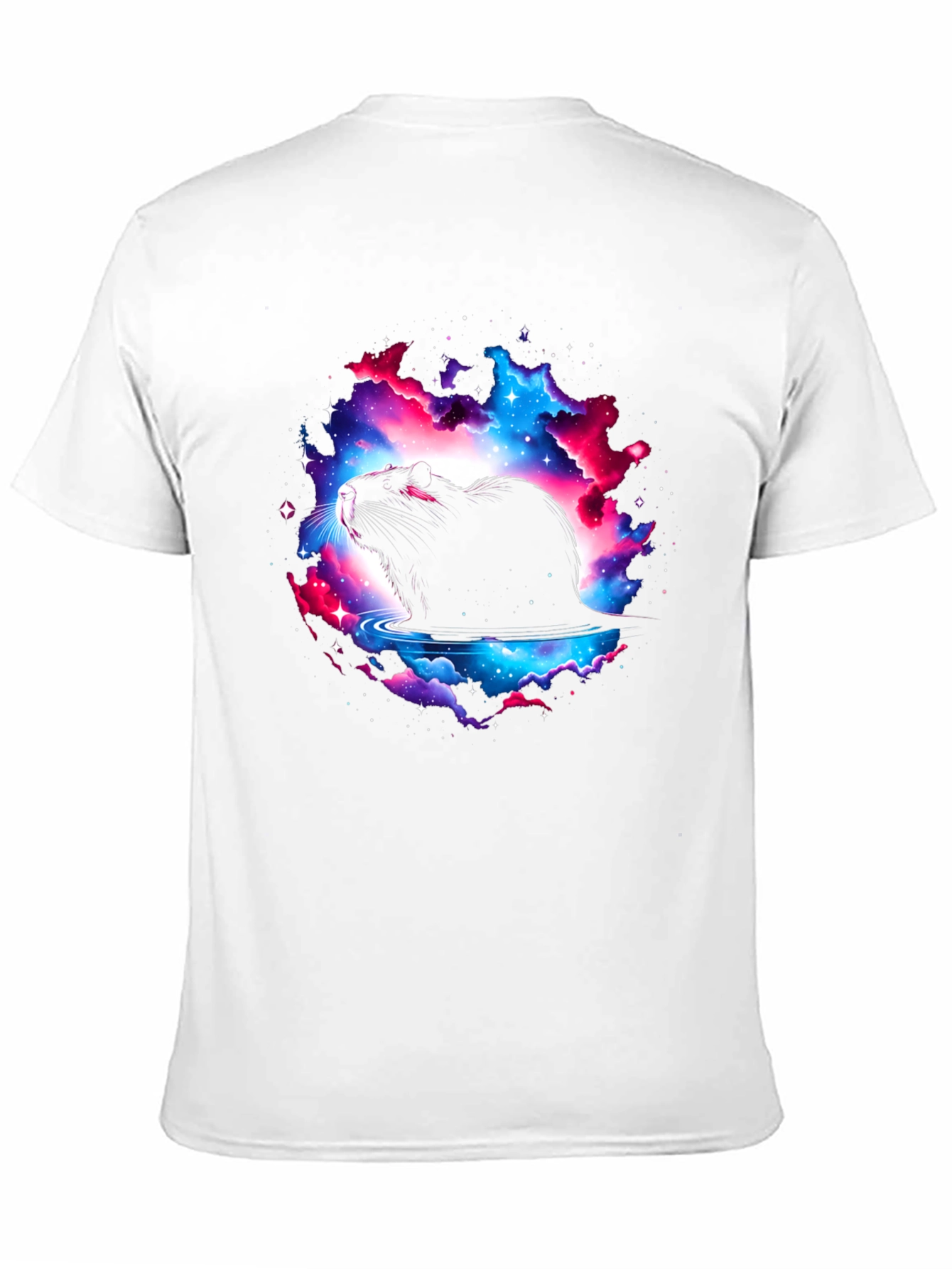 Cosmic Nutria T-Shirt - Black Cotton Blend Tee