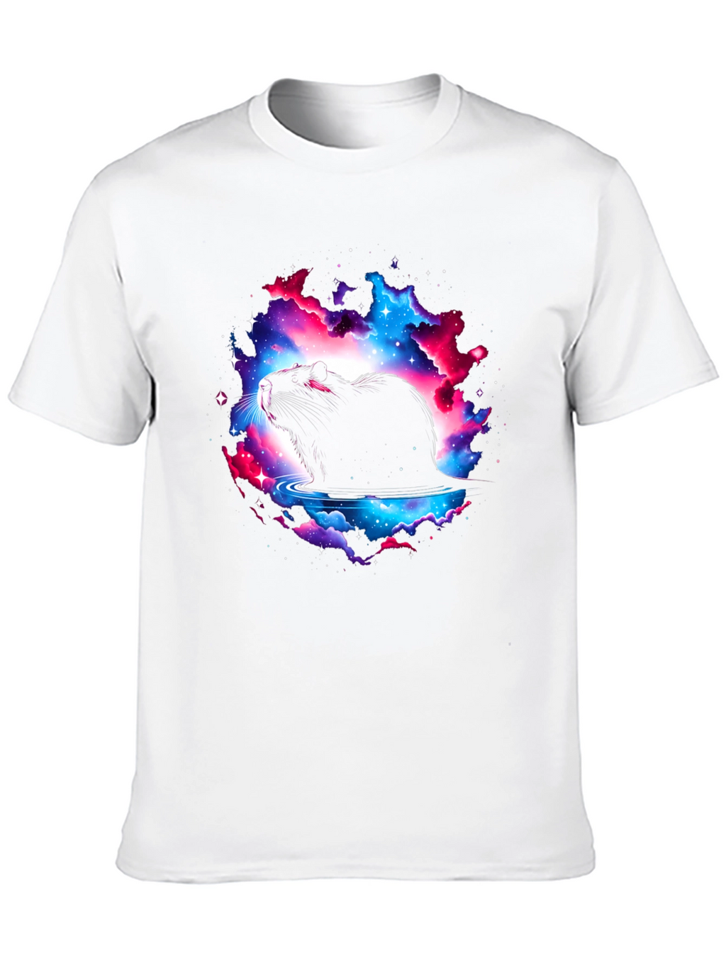 Cosmic Nutria T-Shirt - Black Cotton Blend Tee