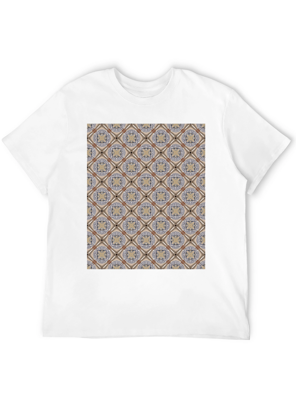 Patterned Black T-Shirt - Unique Design