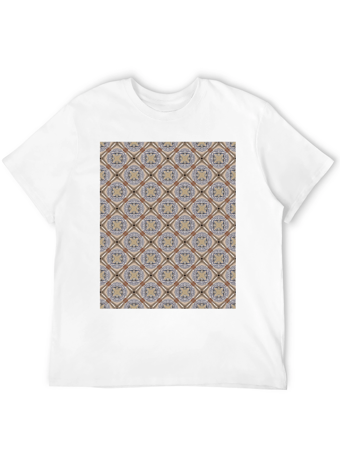 Patterned Black T-Shirt - Unique Design