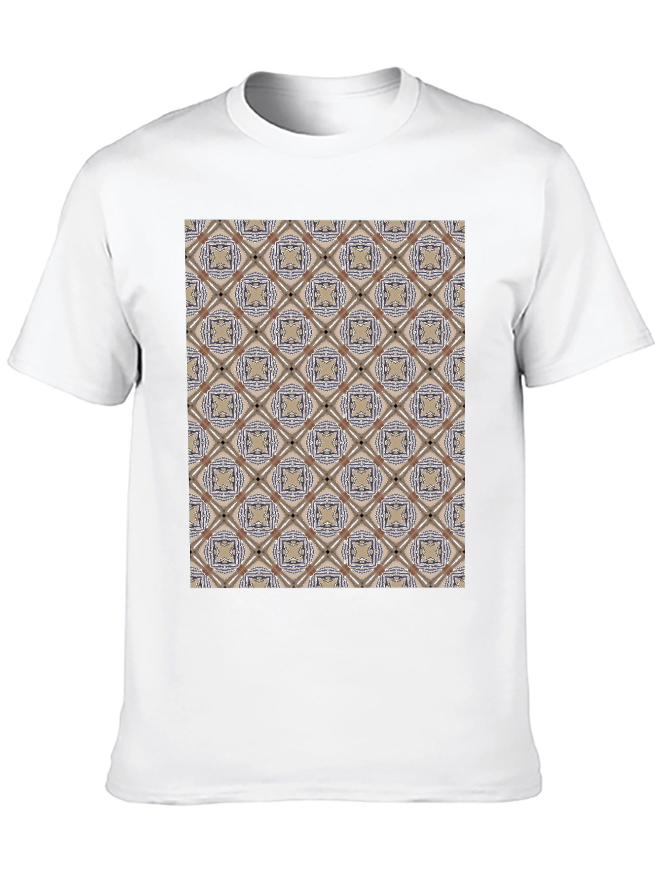 Patterned Black T-Shirt - Unique Design