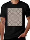 Patterned Black T-Shirt - Unique Design