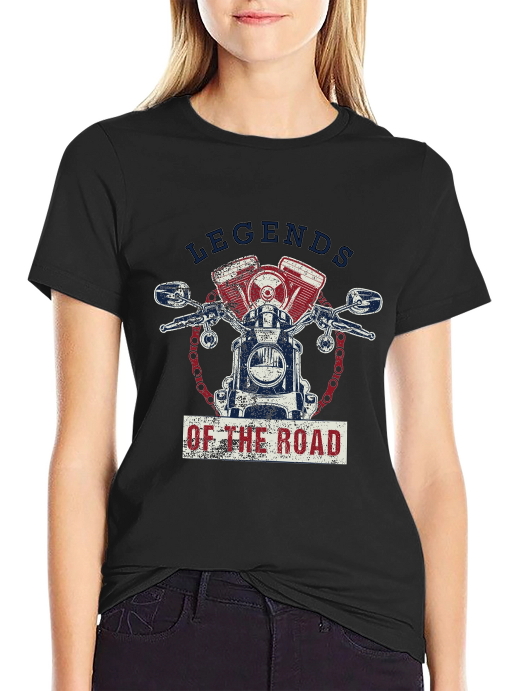 Legends of the Road Motorcycle Graphic T-Shirt