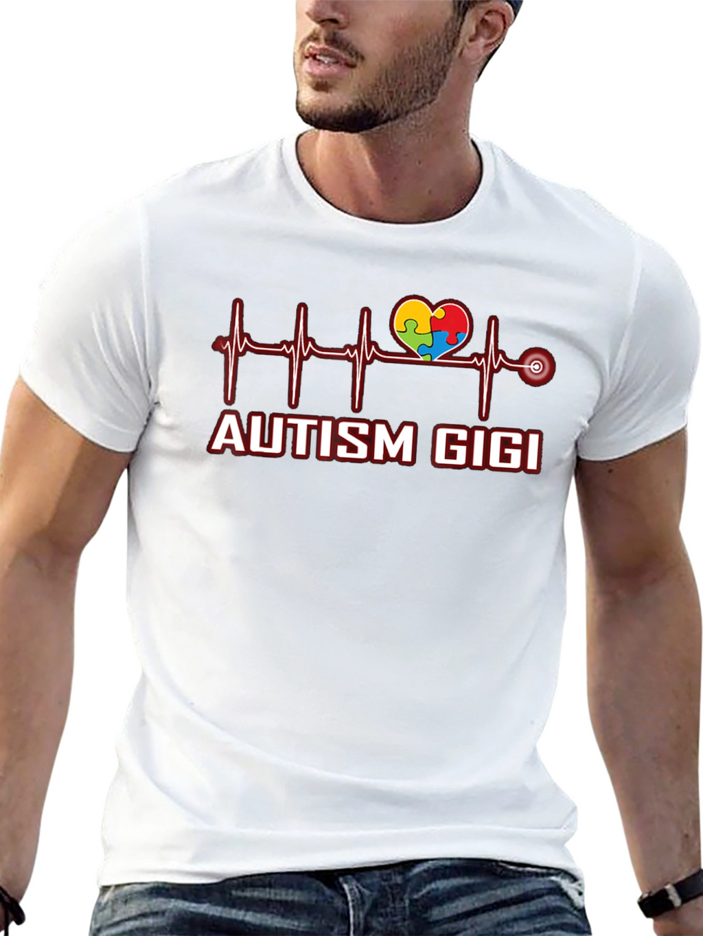 Autism Gigi Heartbeat T-Shirt
