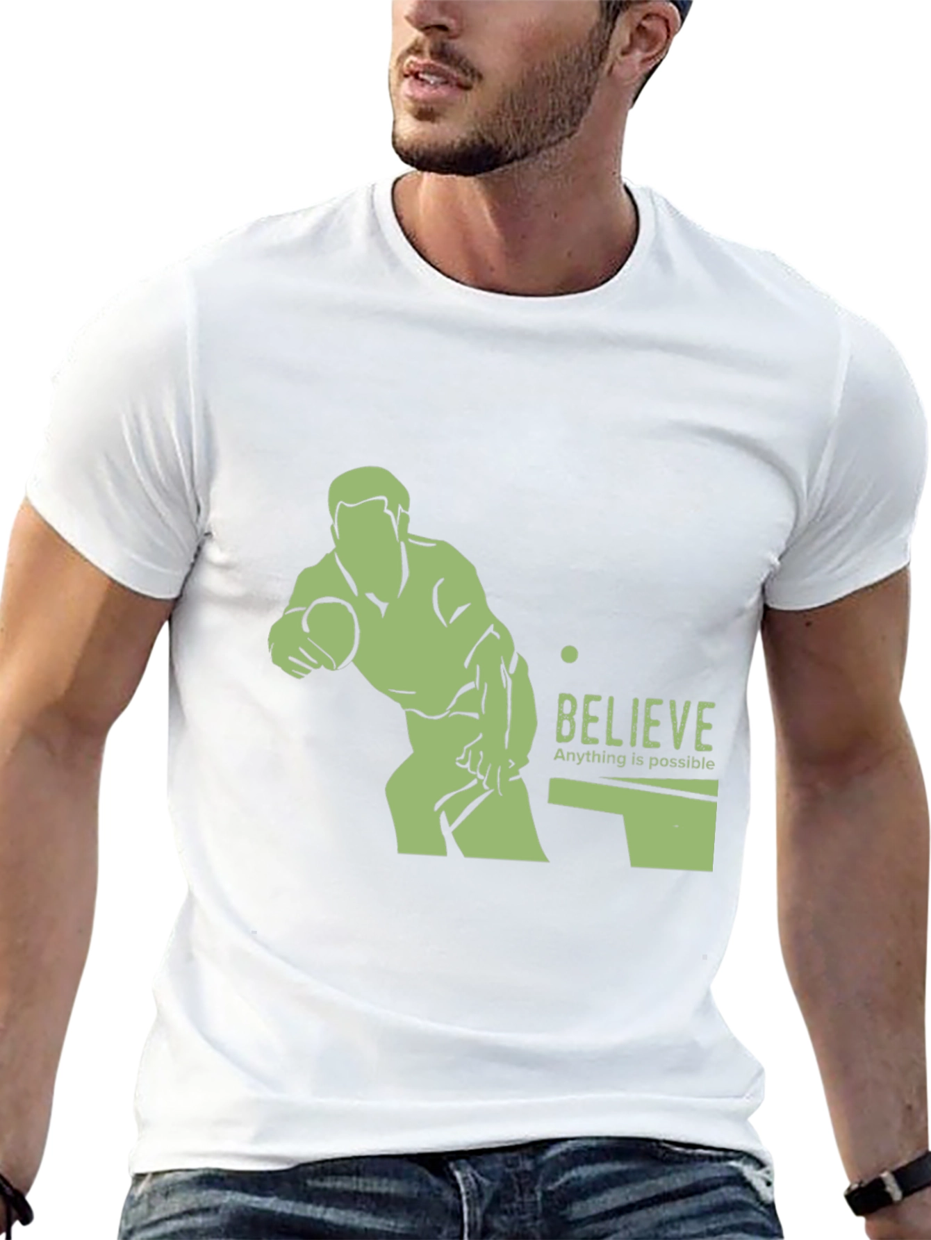 Believe Table Tennis Graphic Tee