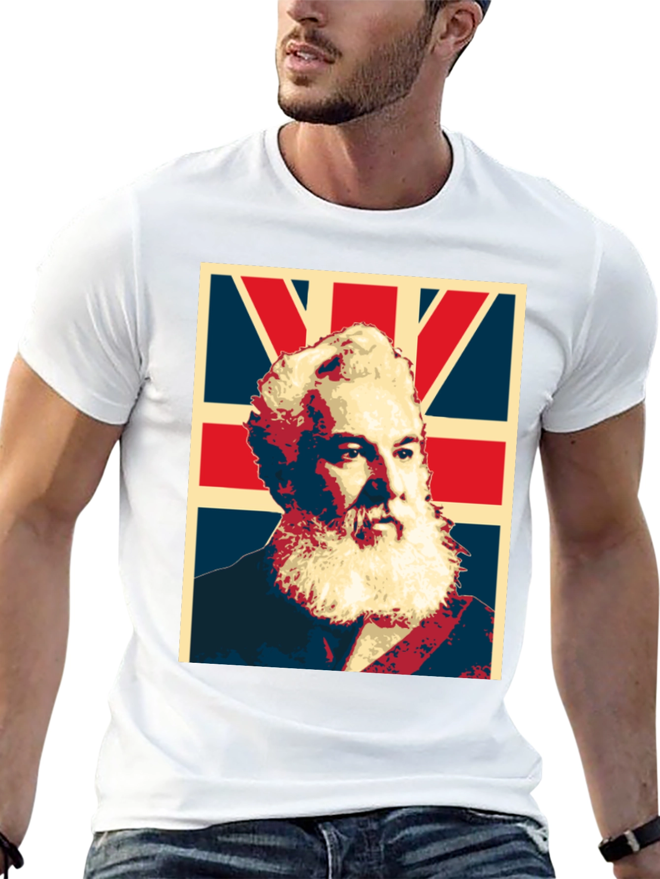 Alexander Graham Bell UK Flag Graphic T-Shirt