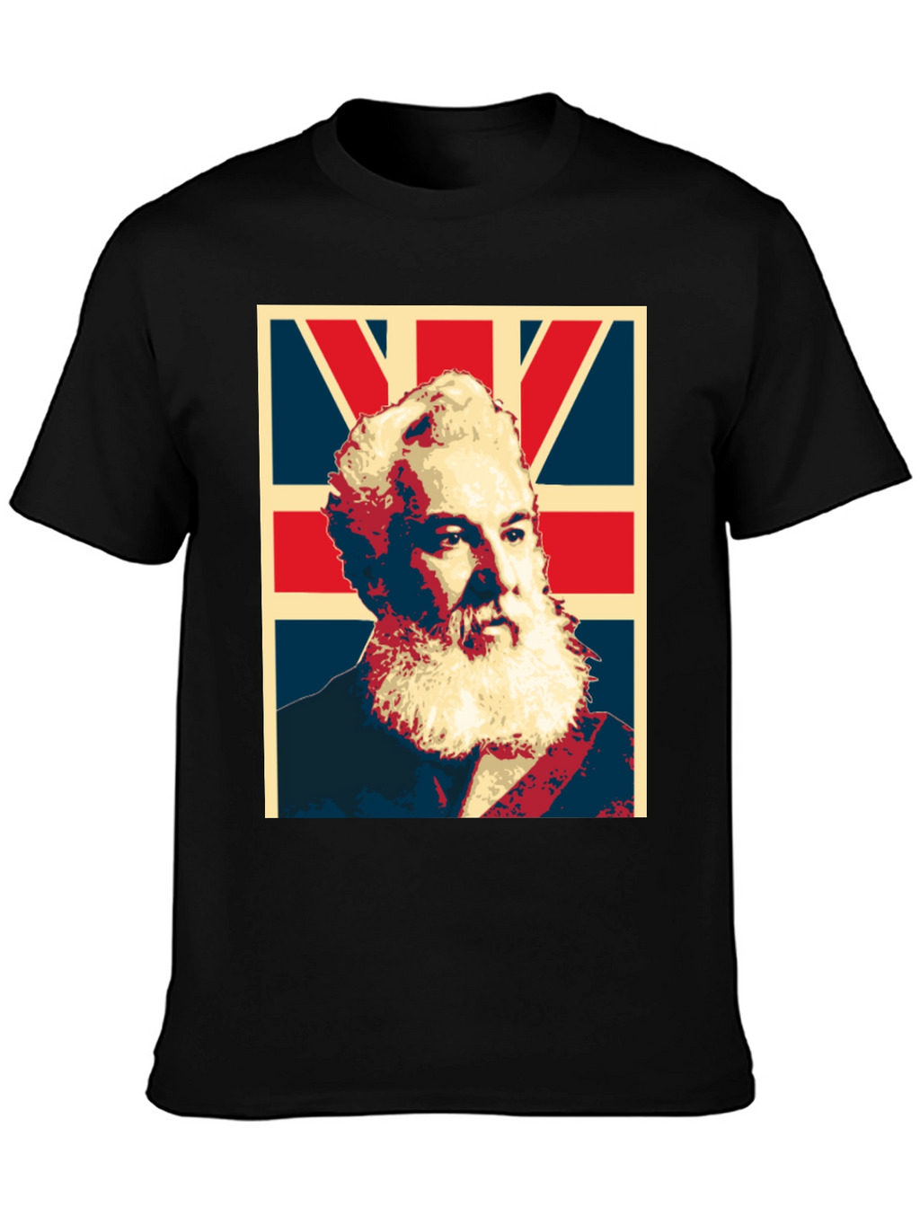 Alexander Graham Bell UK Flag Graphic T-Shirt