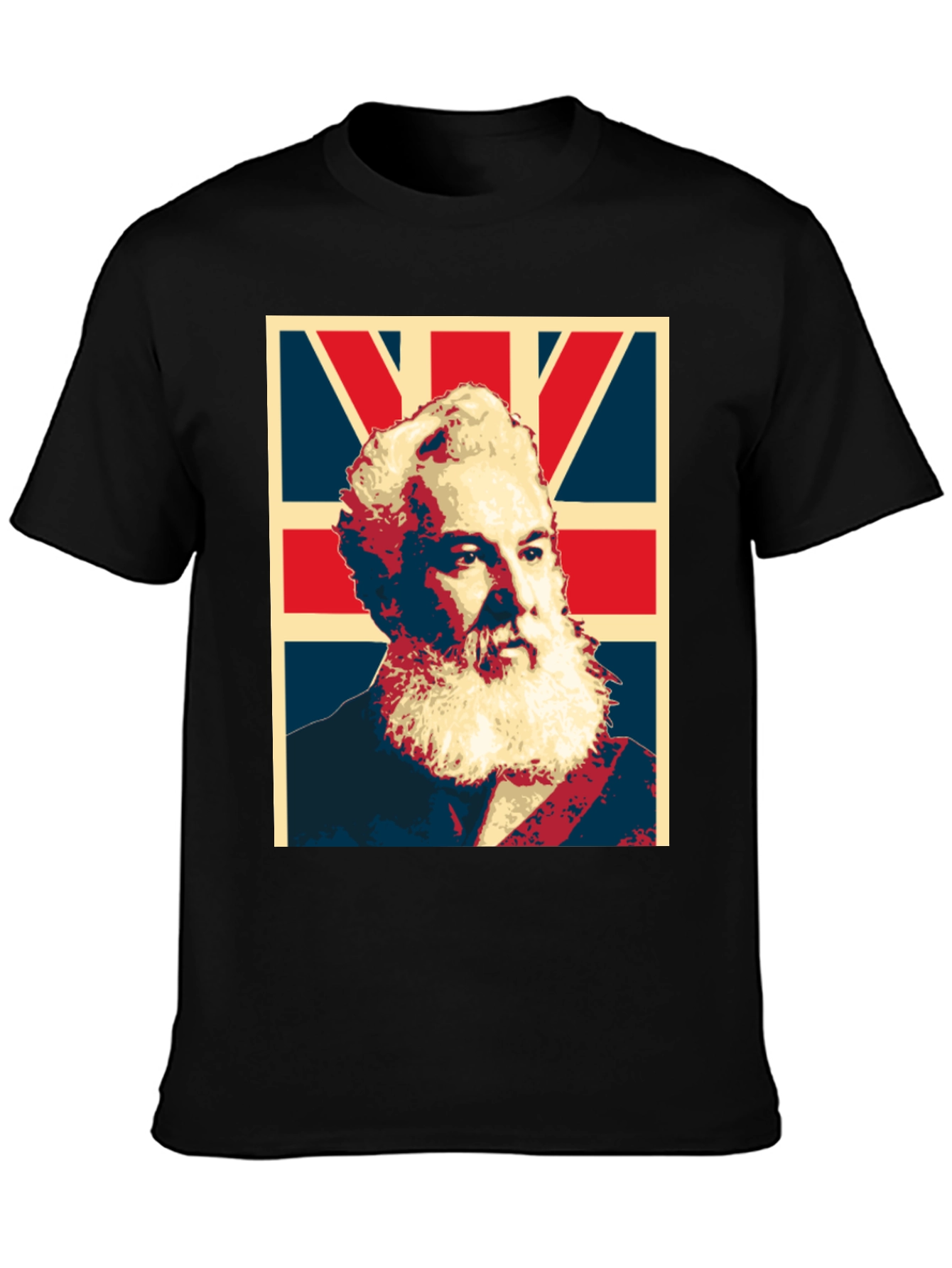 Alexander Graham Bell UK Flag Graphic T-Shirt