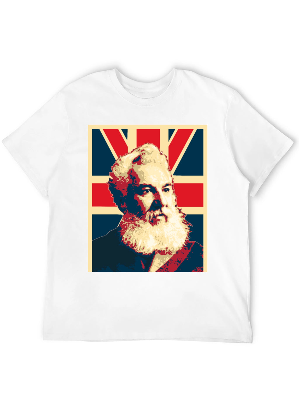 Alexander Graham Bell UK Flag Graphic T-Shirt