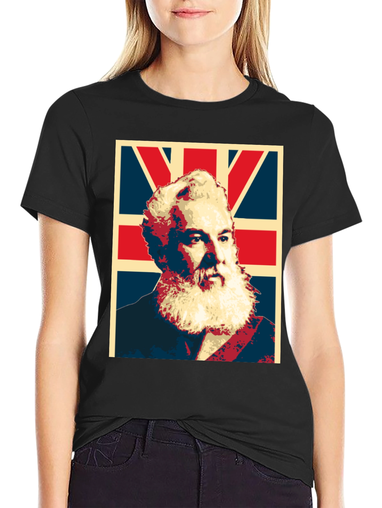 Alexander Graham Bell UK Flag Graphic T-Shirt
