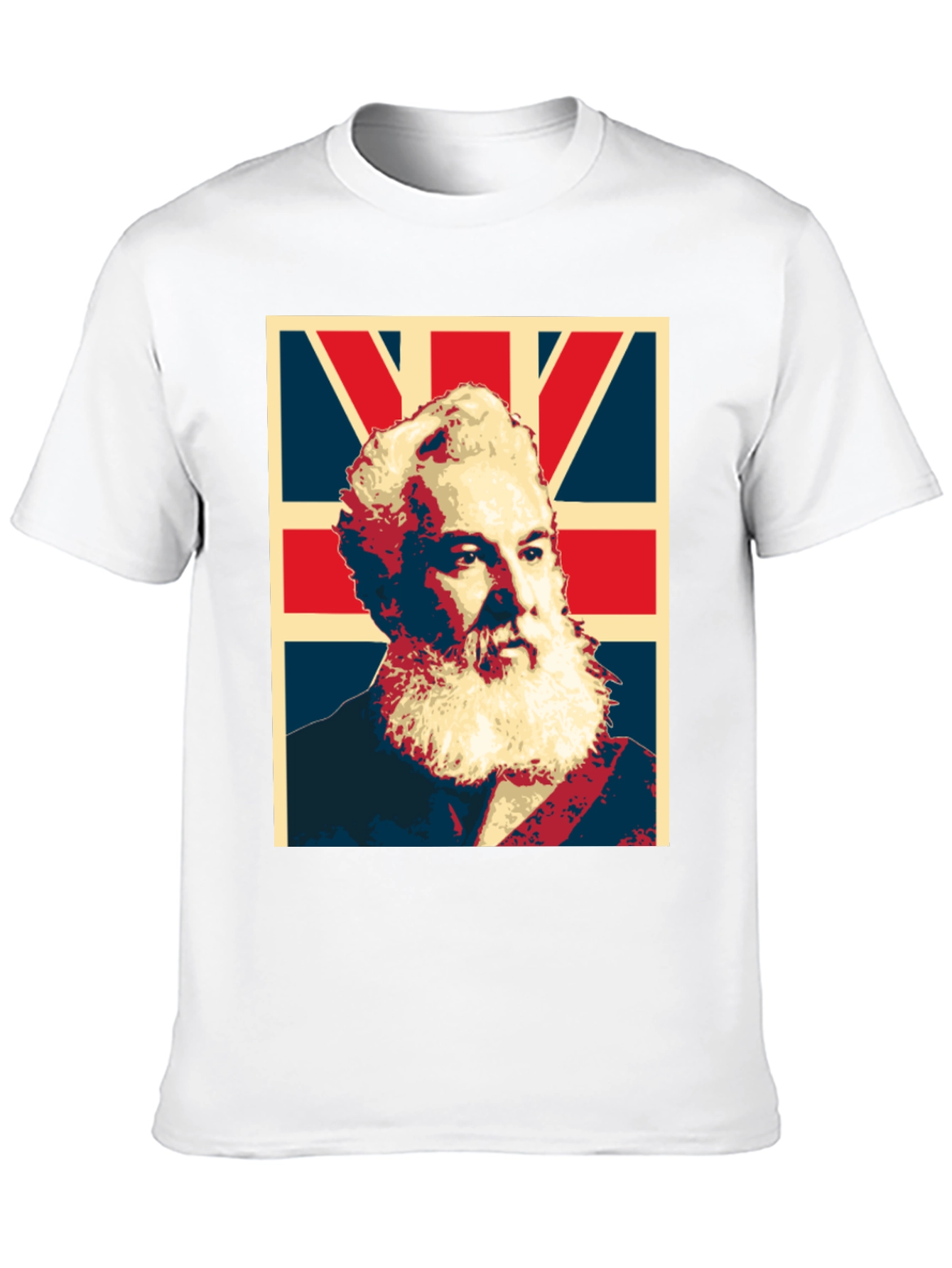 Alexander Graham Bell UK Flag Graphic T-Shirt