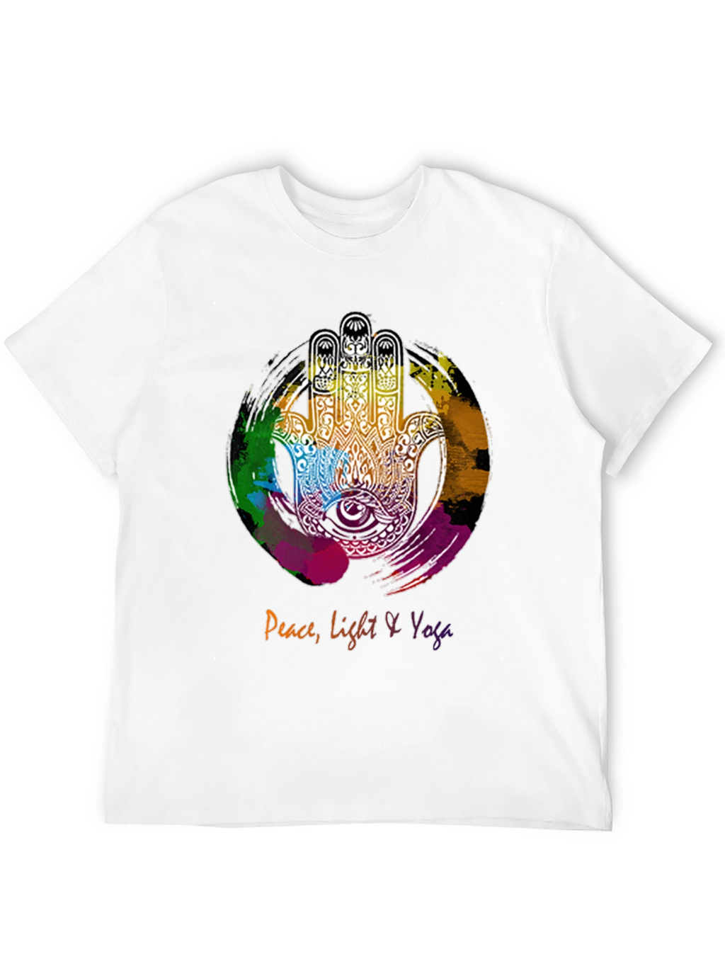 Peace Light & Yoga Hamsa Hand Graphic Tee