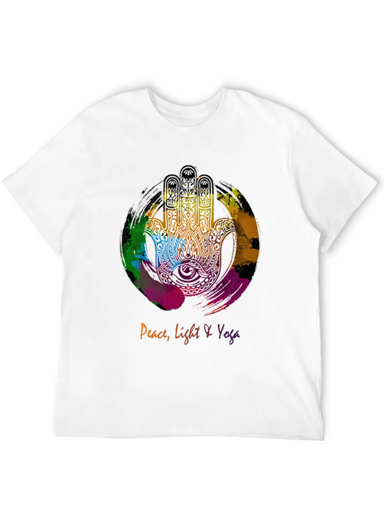 Peace Light & Yoga Hamsa Hand Graphic Tee