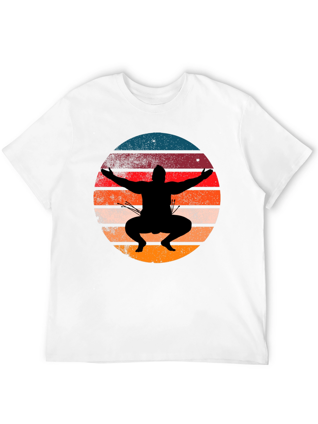 Sunset Sumo Wrestler Graphic Tee