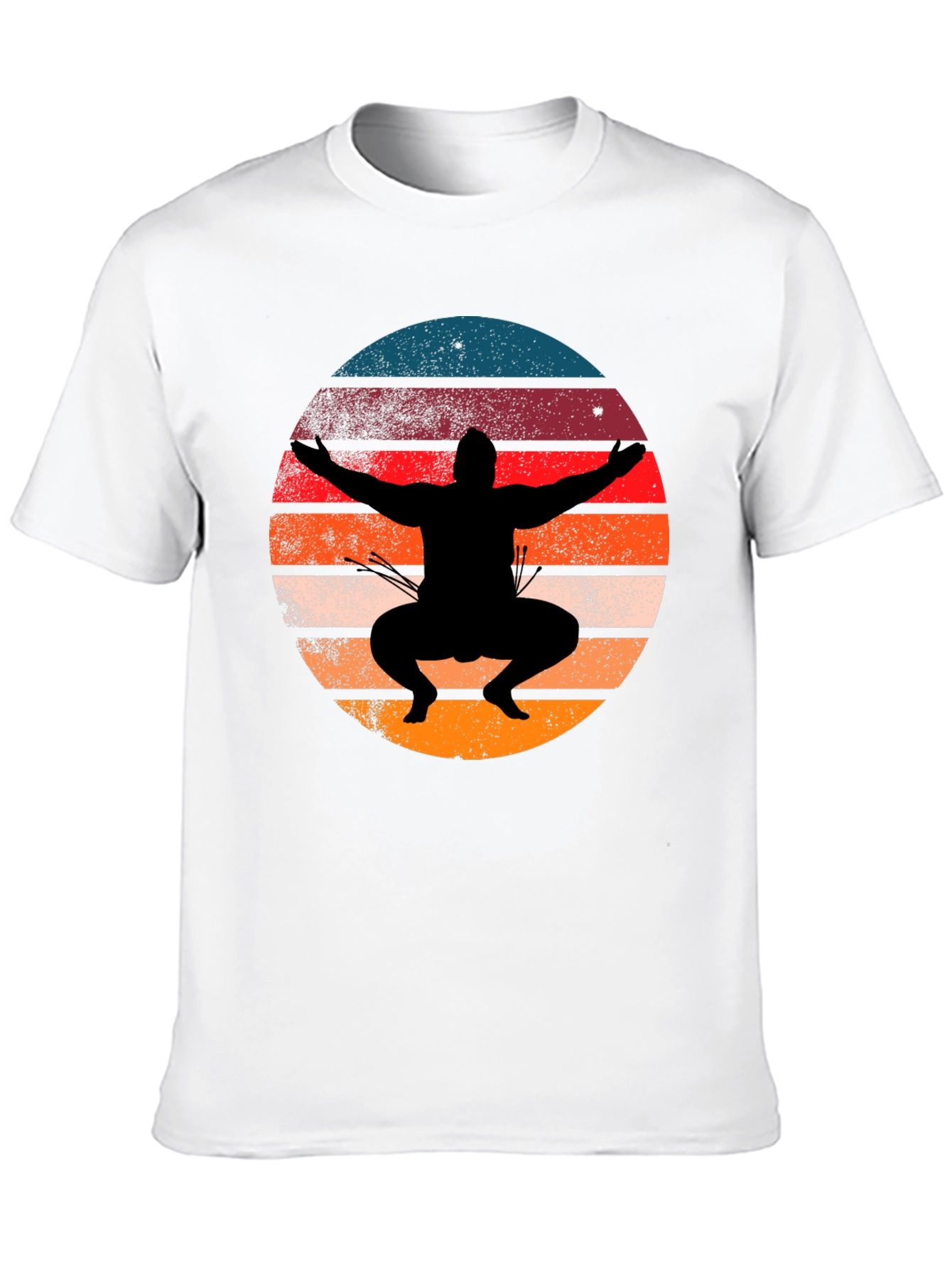 Sunset Sumo Wrestler Graphic Tee