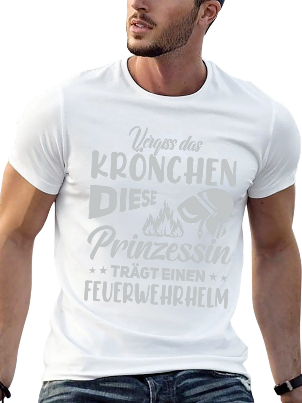 Firefighter Princess Tee - German Text Design