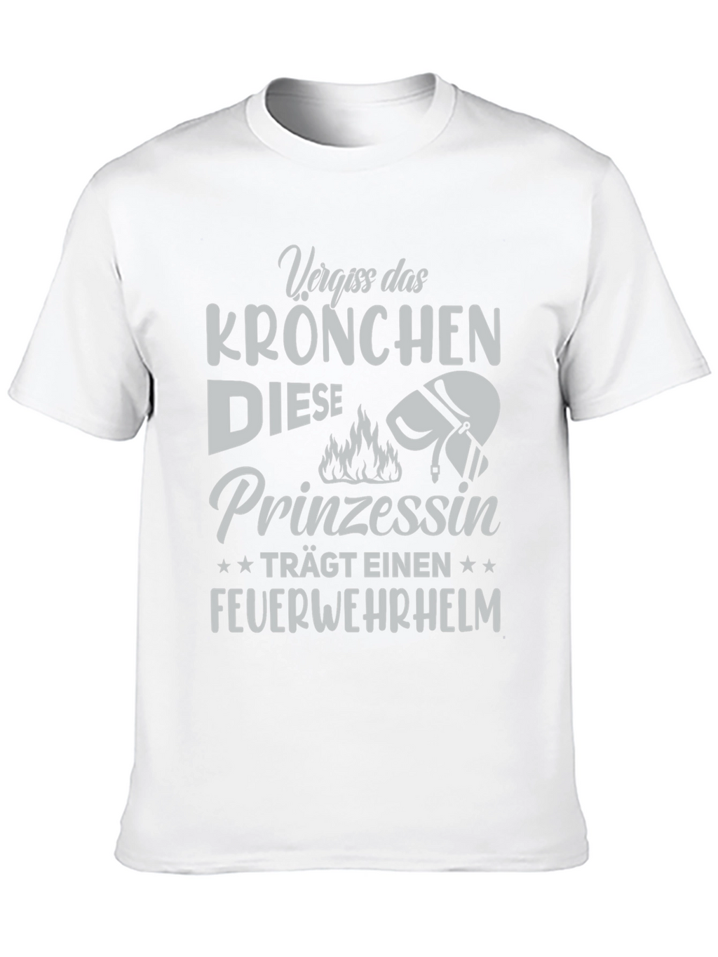 Firefighter Princess Tee - German Text Design