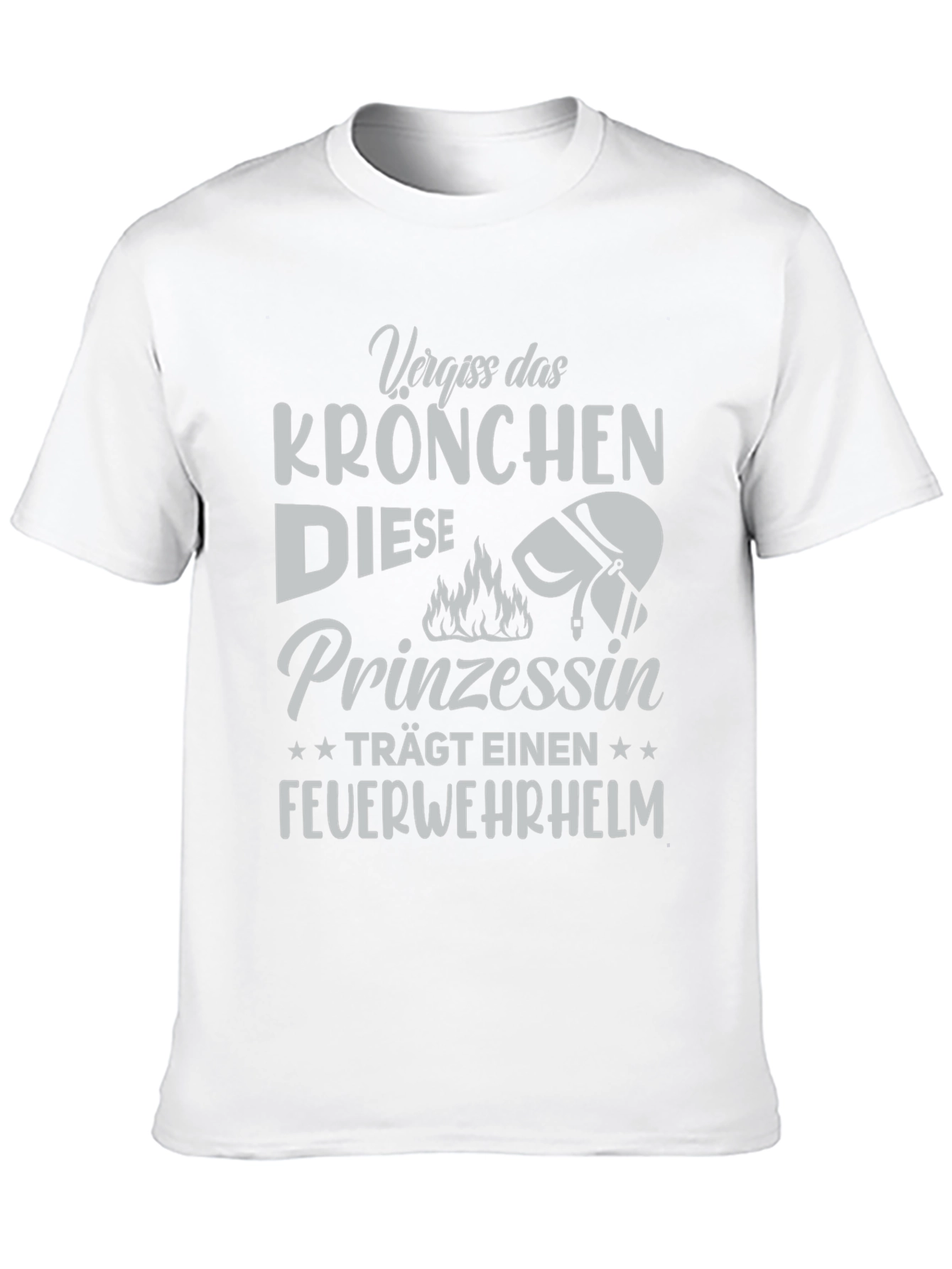 Firefighter Princess Tee - German Text Design
