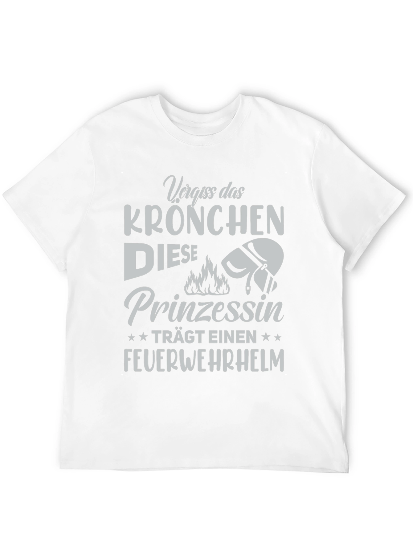 Firefighter Princess Tee - German Text Design