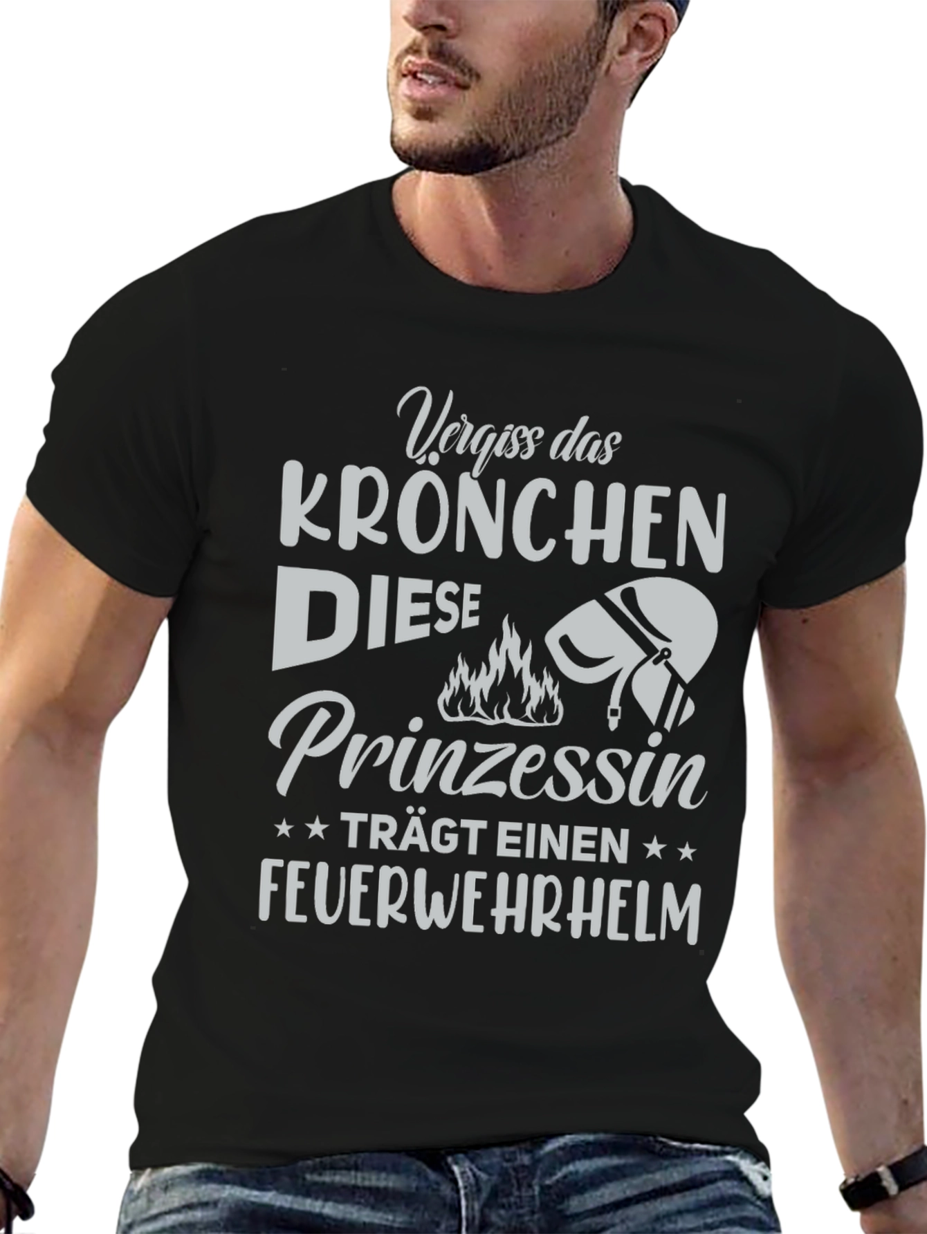 Firefighter Princess Tee - German Text Design