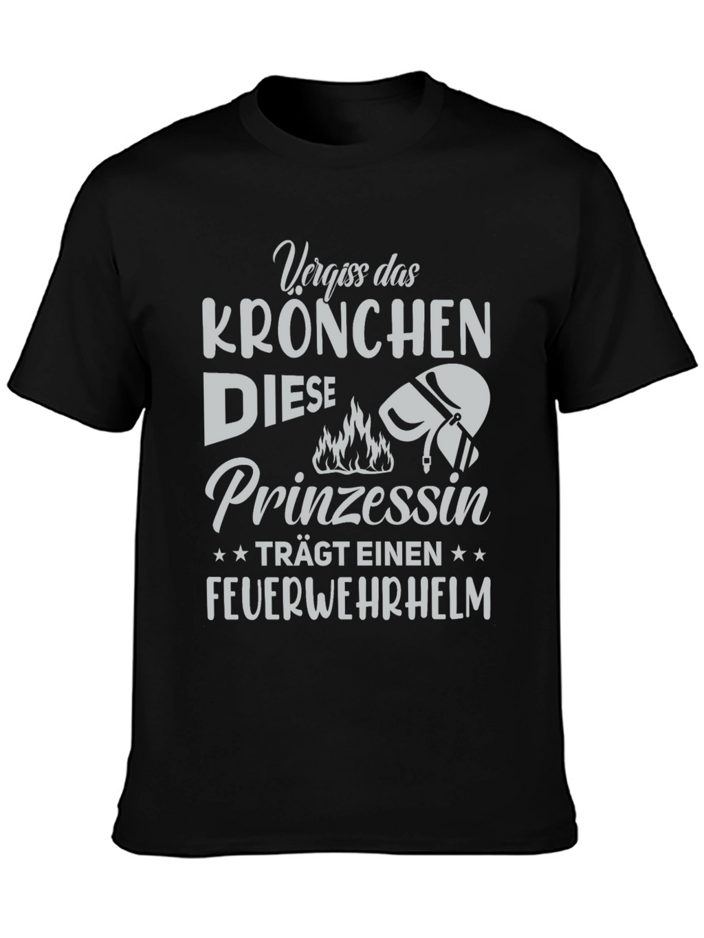 Firefighter Princess Tee - German Text Design