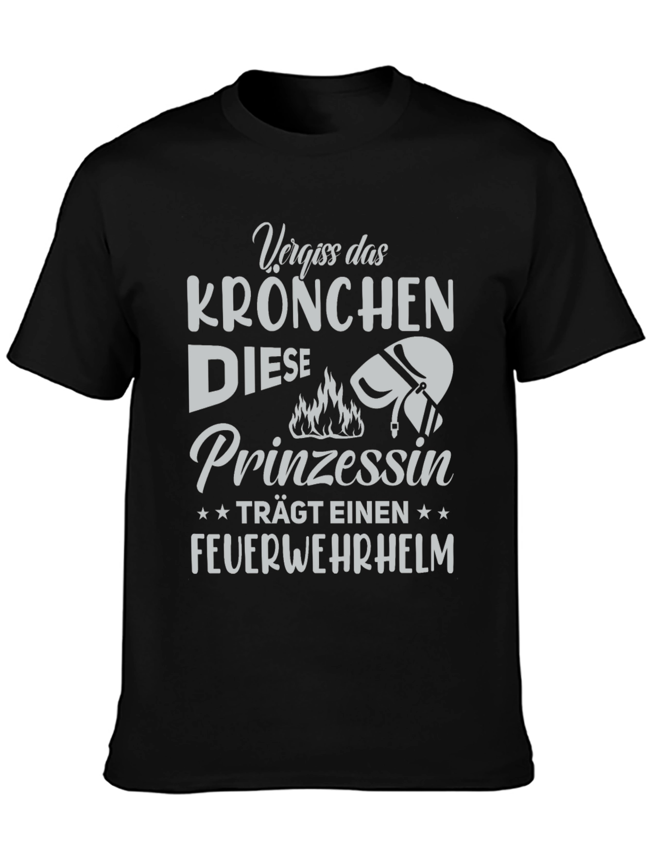 Firefighter Princess Tee - German Text Design