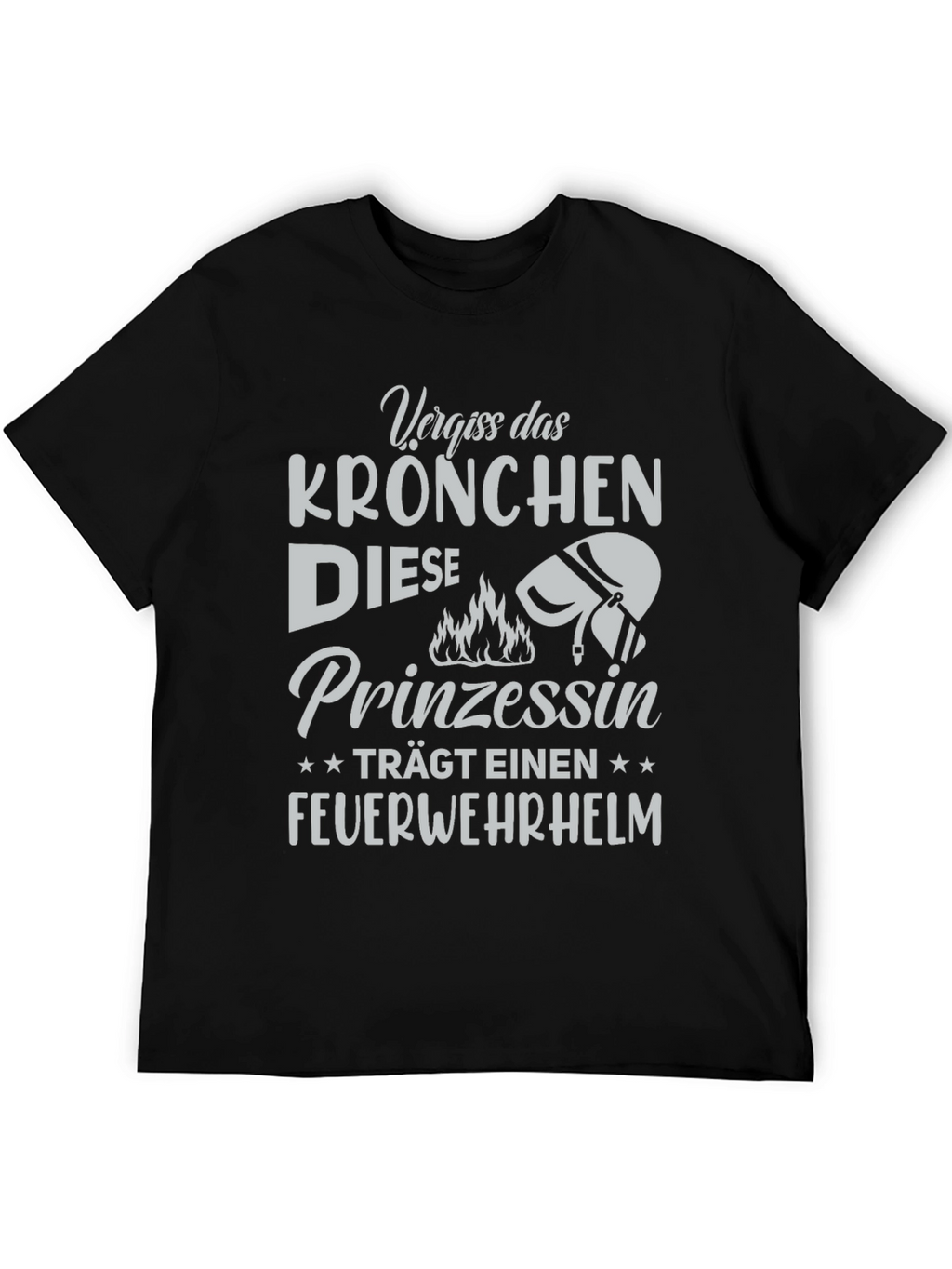 Firefighter Princess Tee - German Text Design