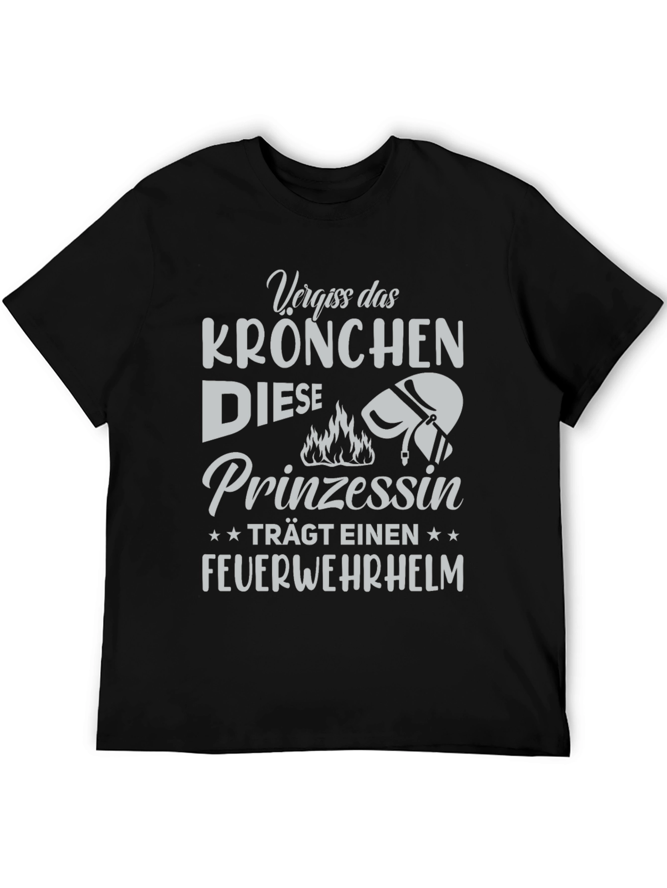 Firefighter Princess Tee - German Text Design