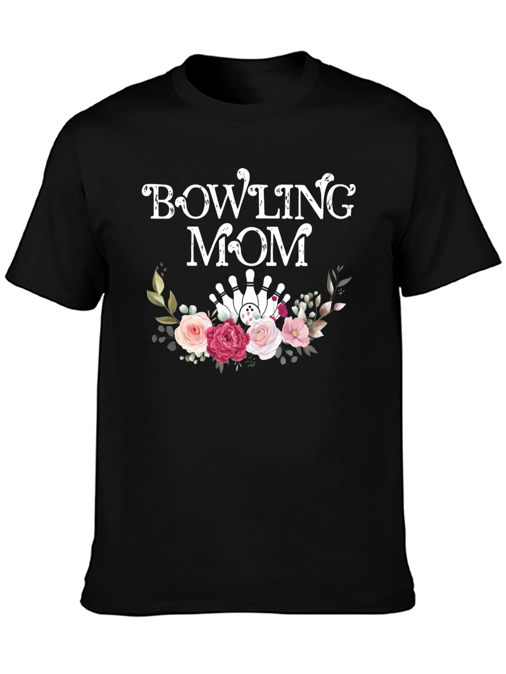 Bowling Mom Floral T-Shirt