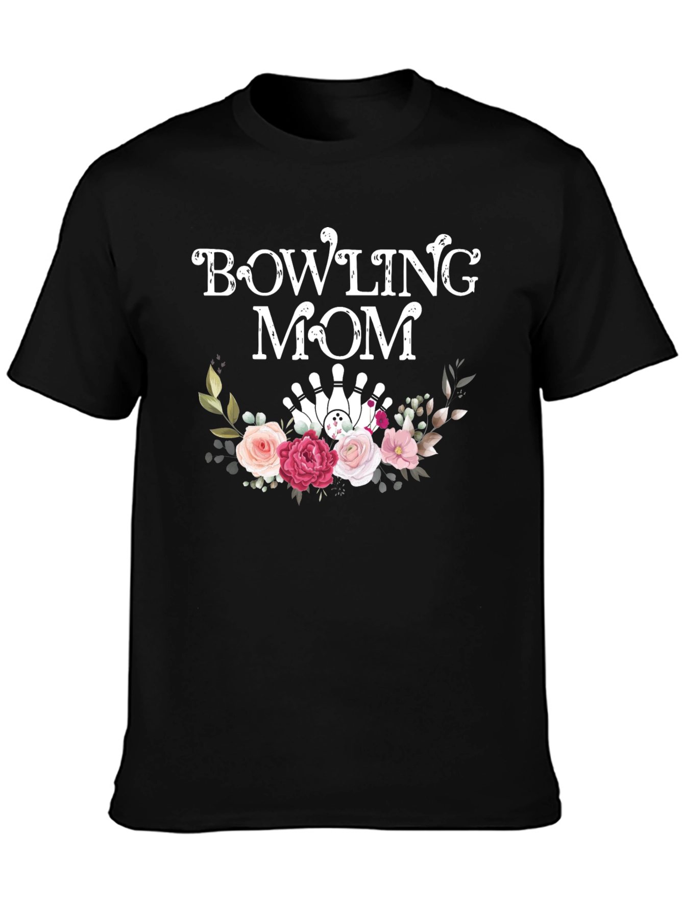 Bowling Mom Floral T-Shirt