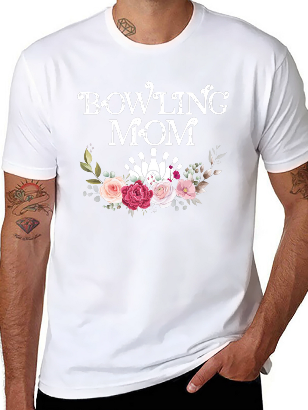 Bowling Mom Floral T-Shirt