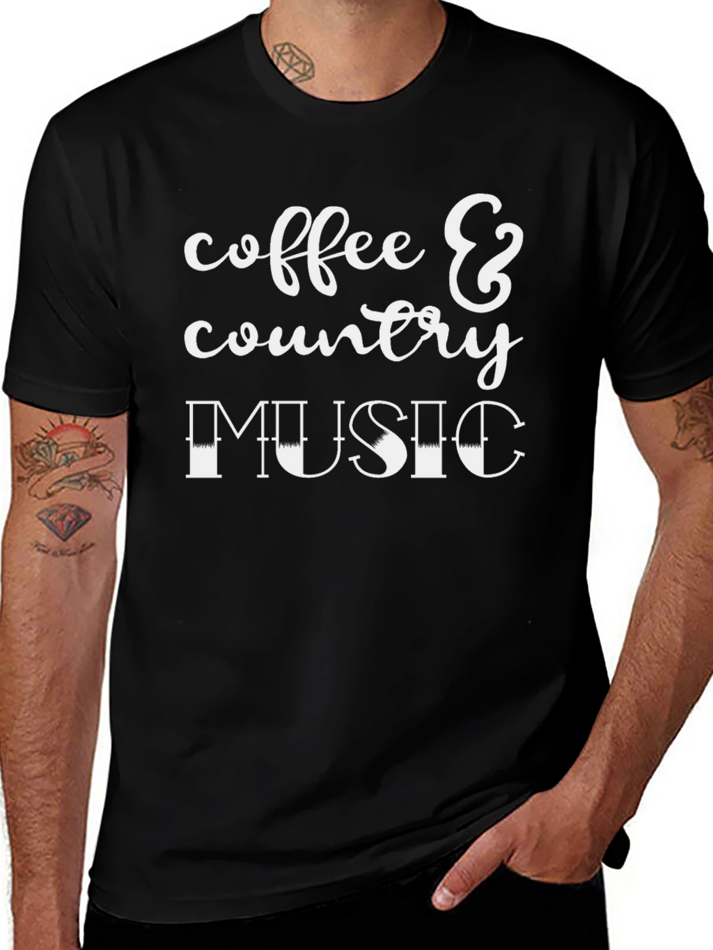 Coffee & Country Music Graphic Tee