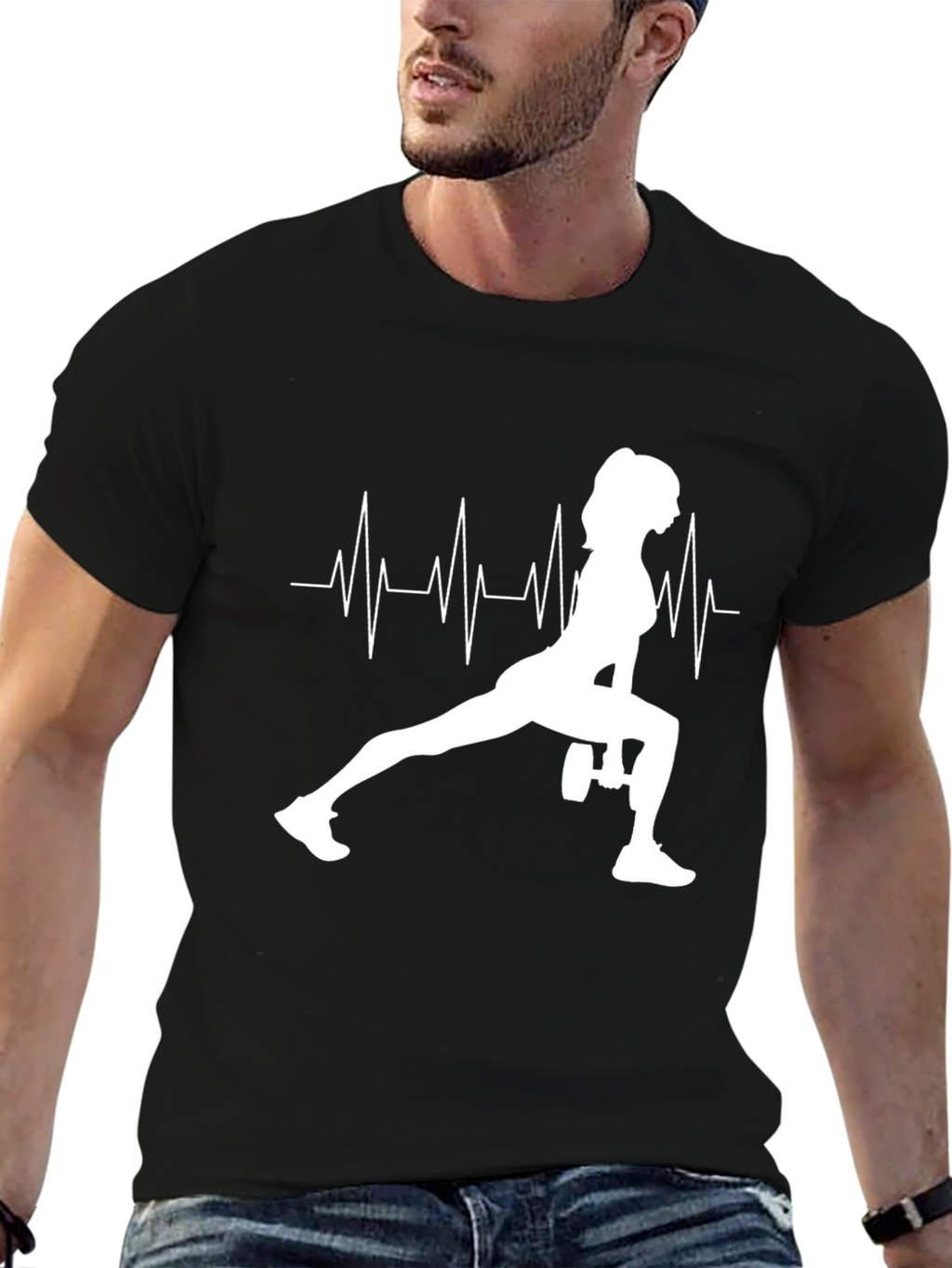 Workout Heartbeat Tee - Fitness Motivation Shirt