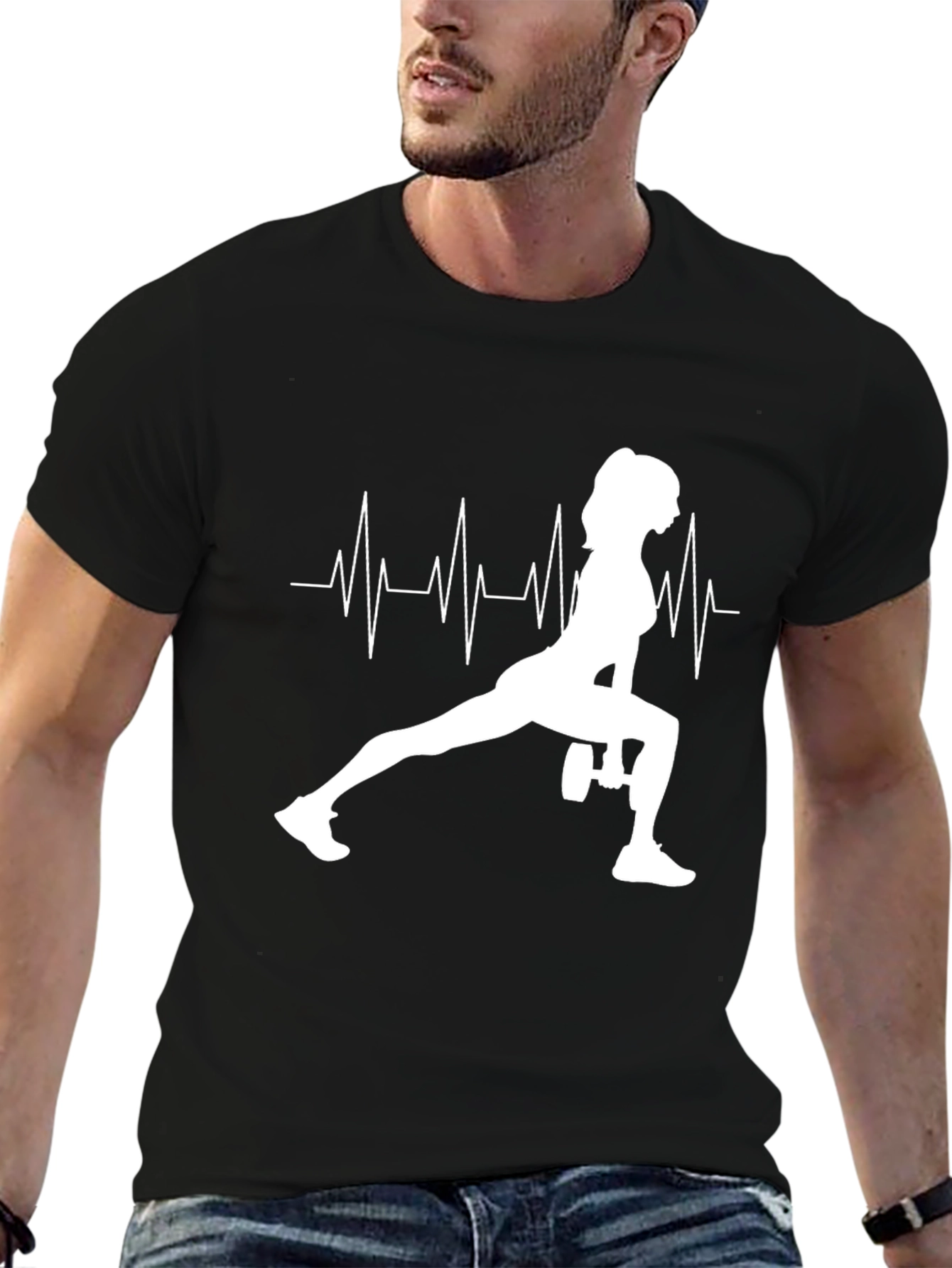Workout Heartbeat Tee - Fitness Motivation Shirt