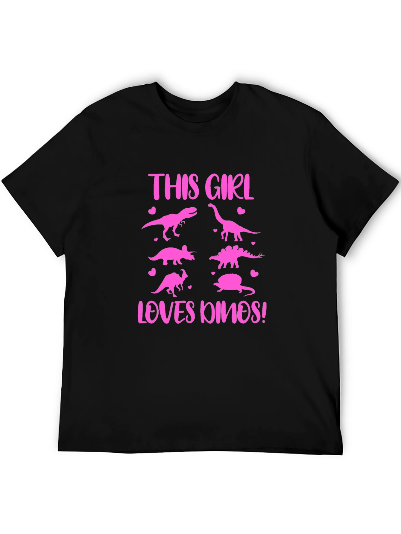 This Girl Loves Dinos T-Shirt | Dinosaur Lover Tee