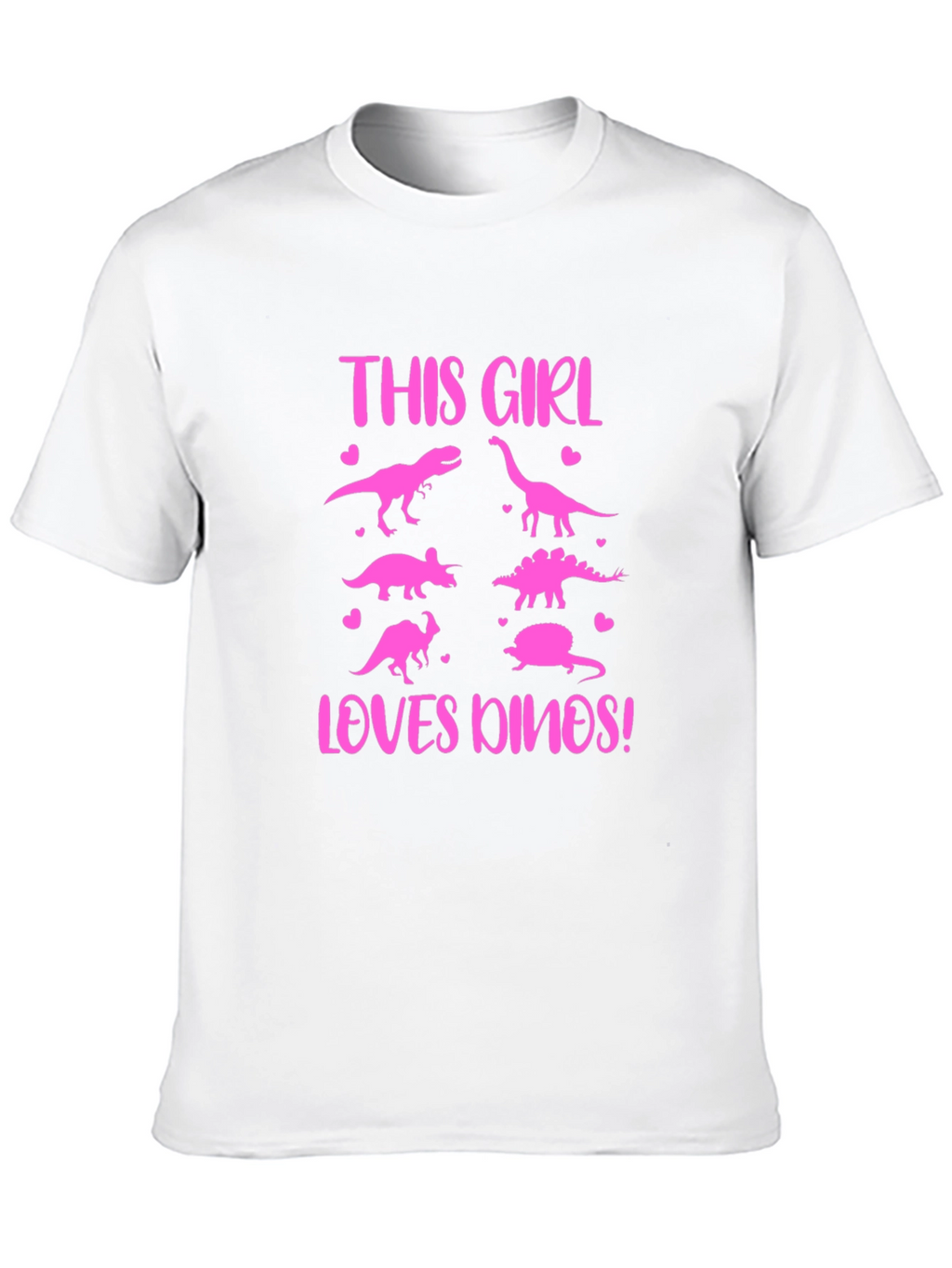 This Girl Loves Dinos T-Shirt | Dinosaur Lover Tee