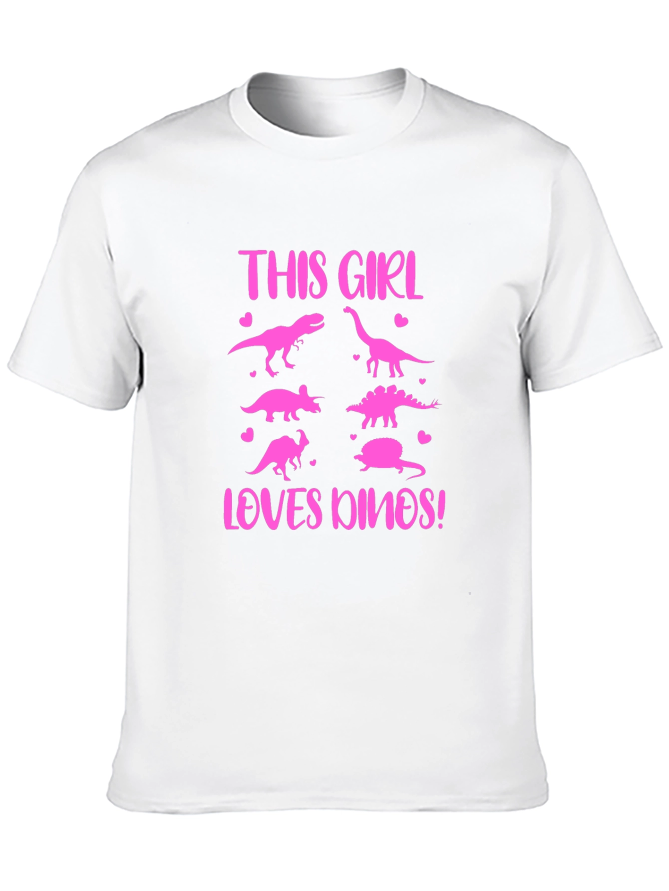 This Girl Loves Dinos T-Shirt | Dinosaur Lover Tee