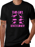 This Girl Loves Dinos T-Shirt | Dinosaur Lover Tee