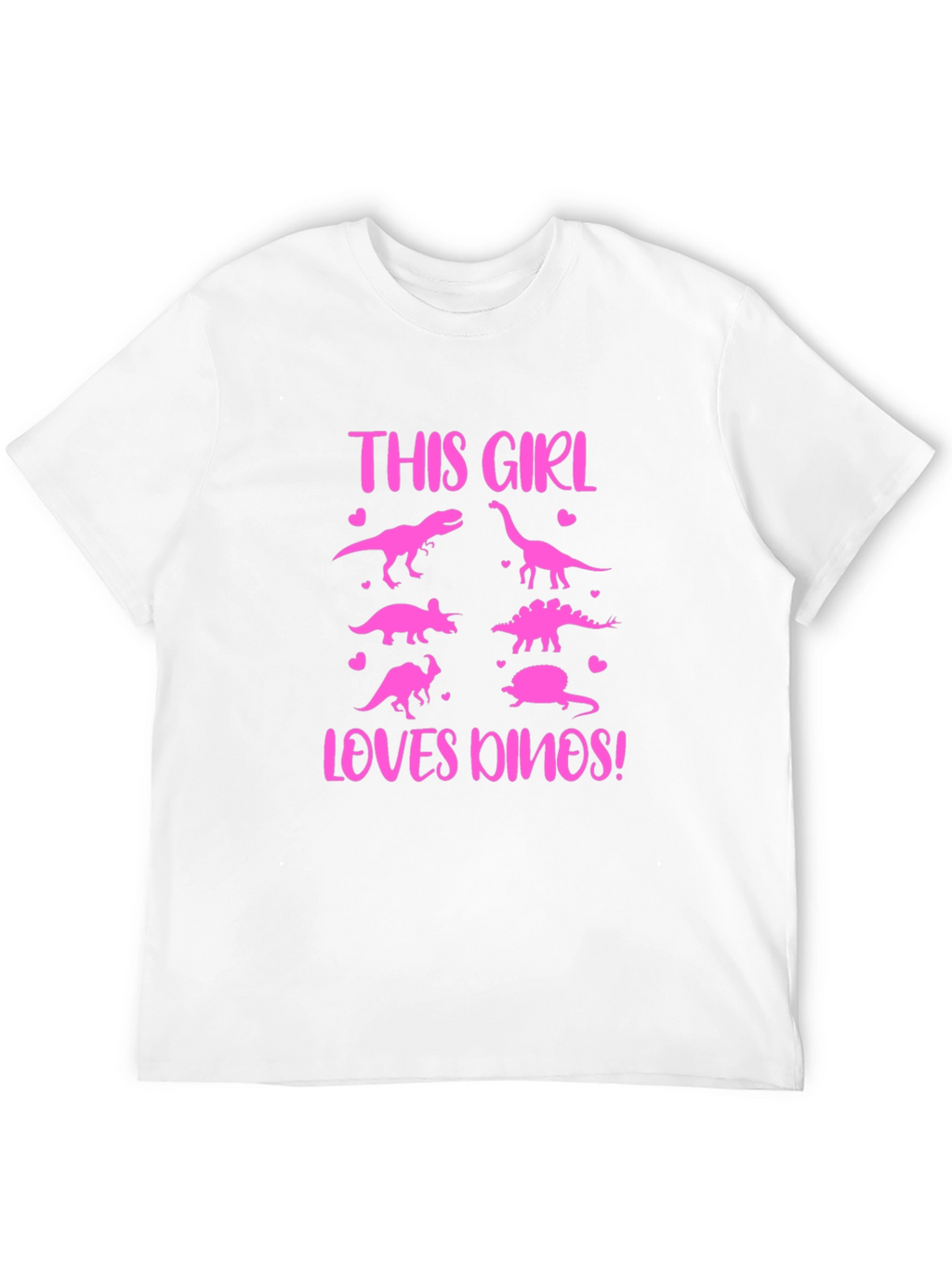 This Girl Loves Dinos T-Shirt | Dinosaur Lover Tee
