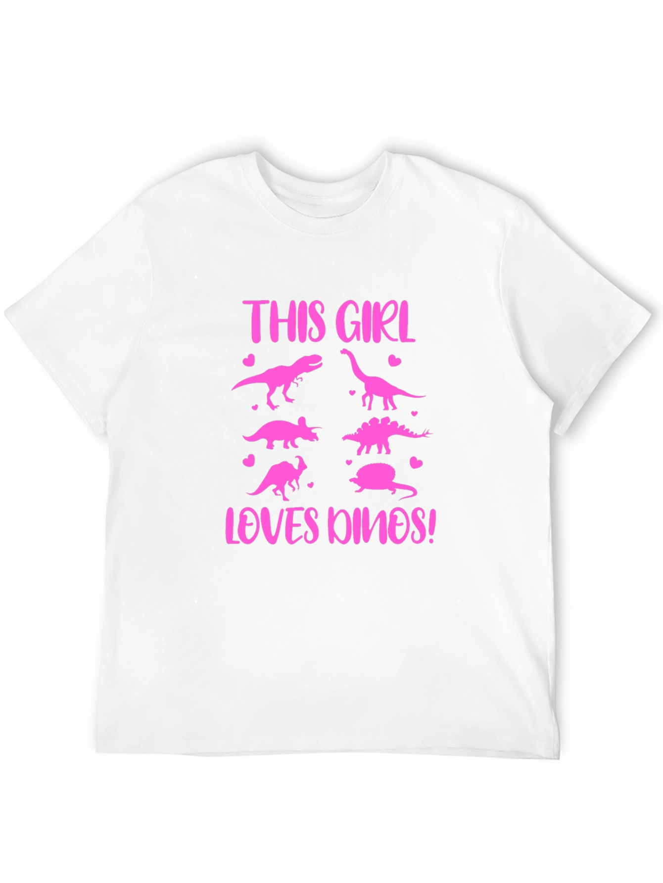 This Girl Loves Dinos T-Shirt | Dinosaur Lover Tee