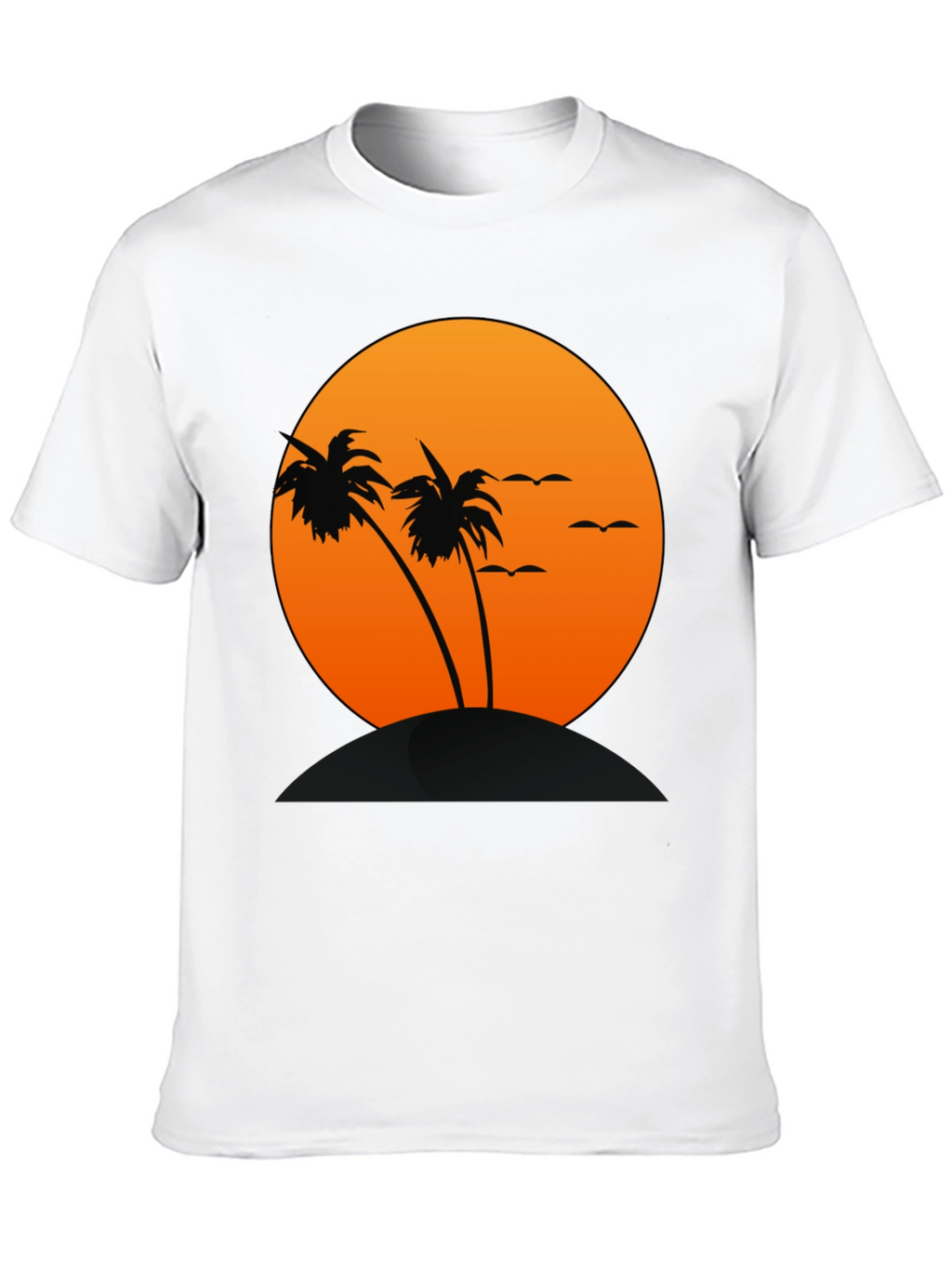 Sunset Palm Tree Graphic T-Shirt