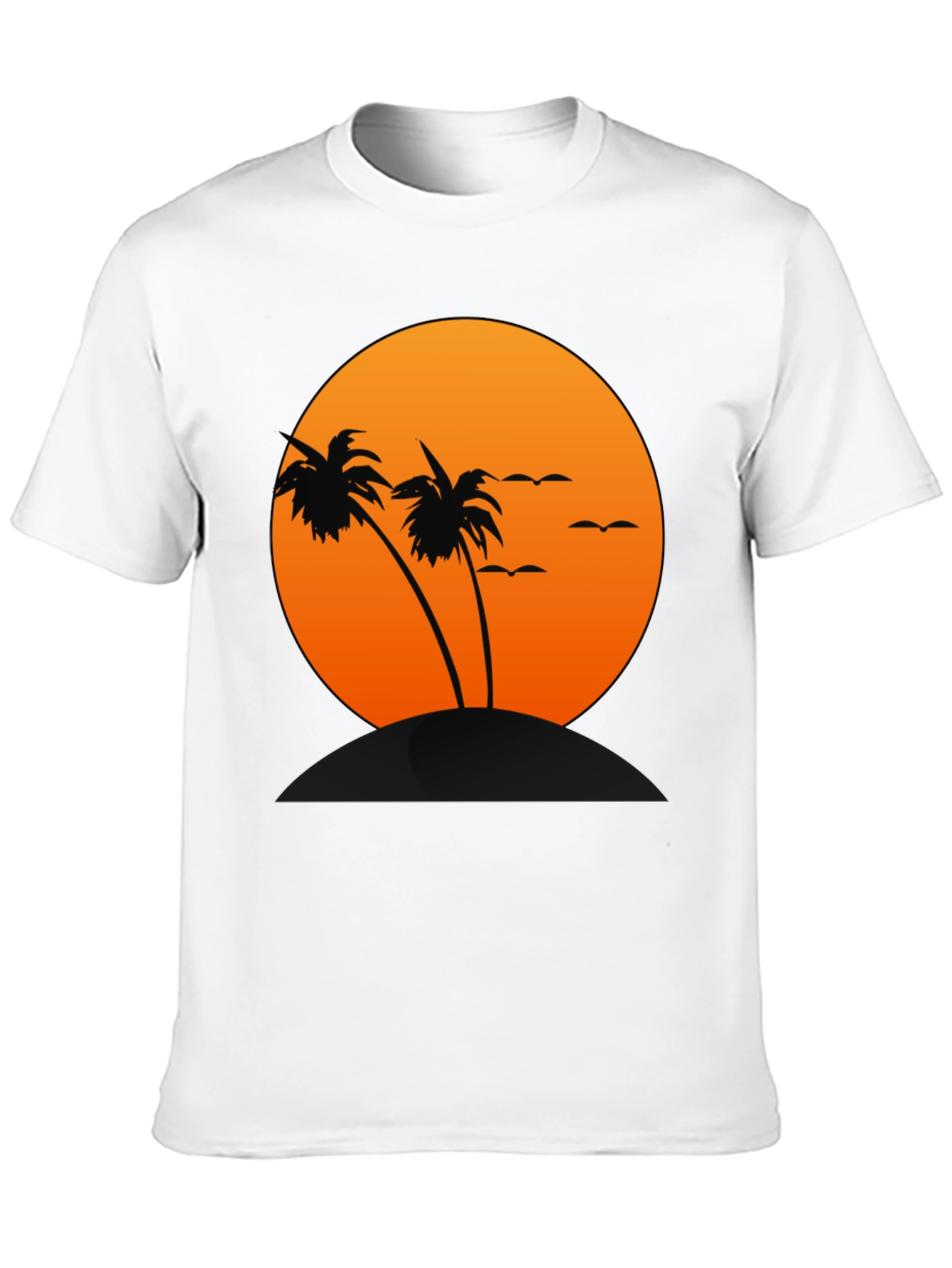 Sunset Palm Tree Graphic T-Shirt